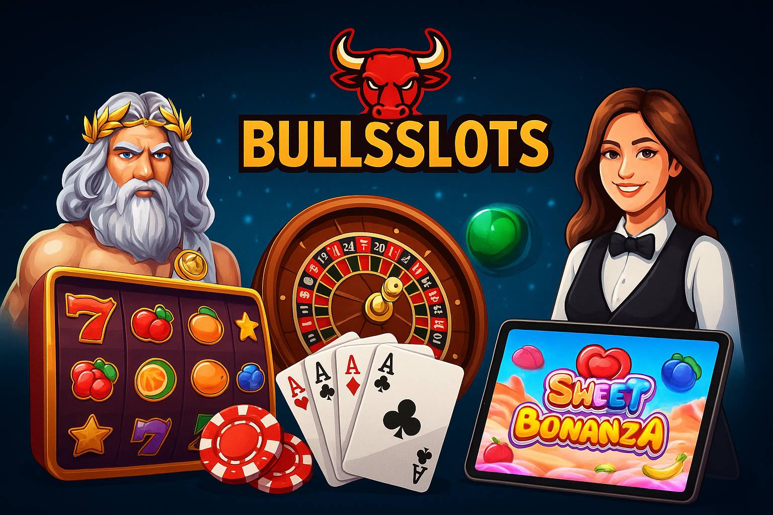 Jogos de cassino online inovadores e emocionantes na BULLSSLOTS