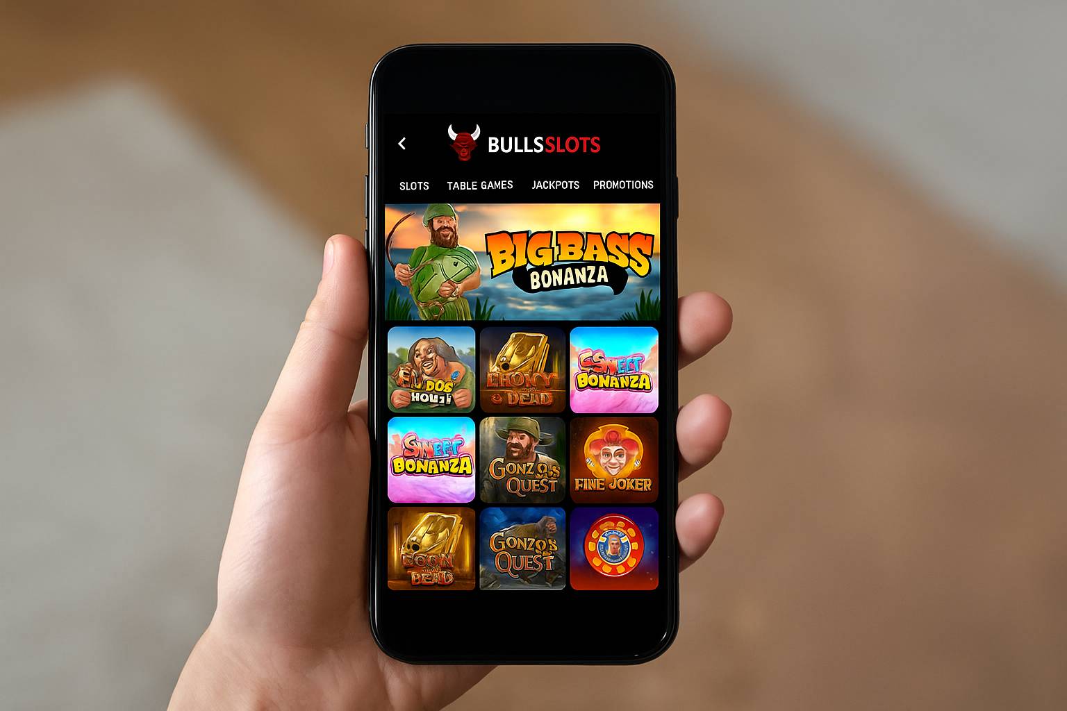 Baixar o BULLSSLOTS Cassino App