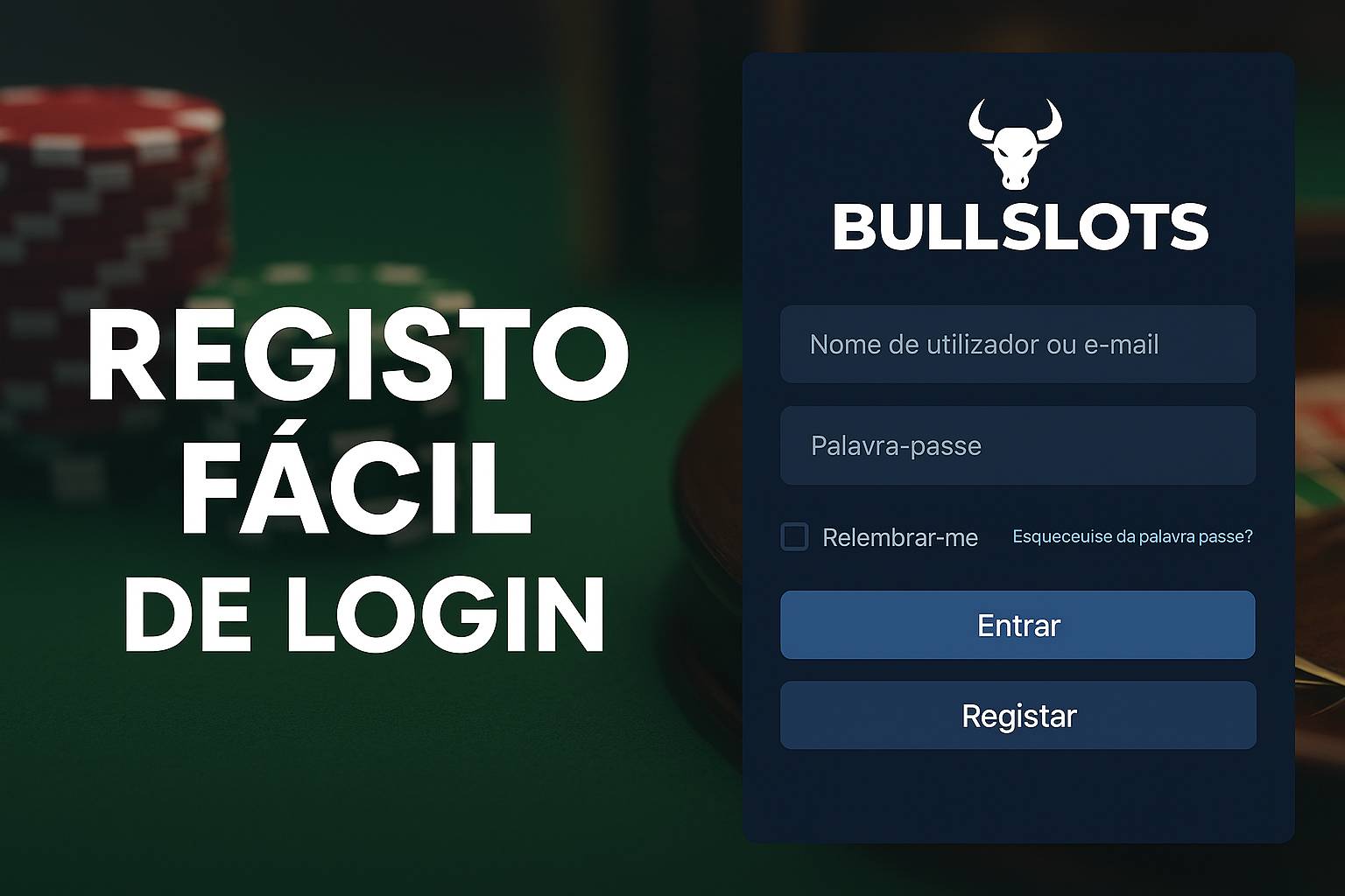 Não Perca tempo, o rRgistro na site BULLSSLOTS